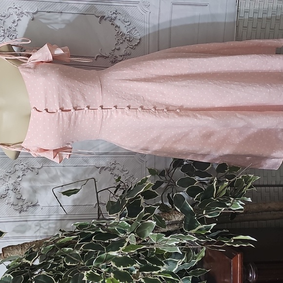 Gal Meets Glam NWT Linen Blend Colleen Candy/Ecru Dress 00 Gal Meets Glam NWT Linen Blend Colleen Candy/Ecru Dress 00
